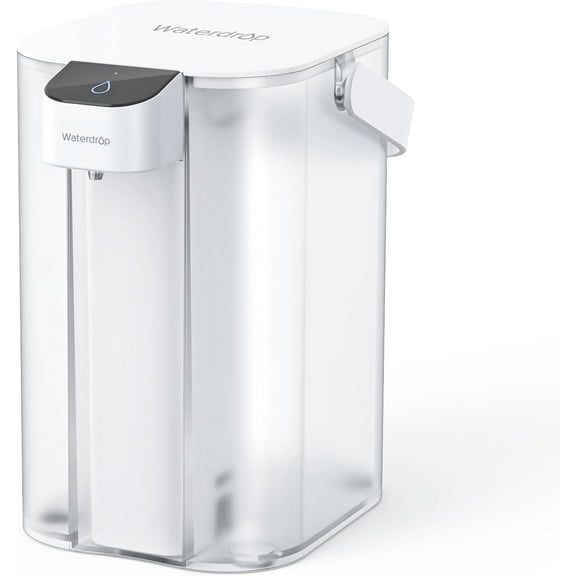 Waterdrop Chloramine Reduction Electric Water Filter Pitcher, Dispenser, 200-Gallon Long-Life Filtered Water Pitchers, NSF/ANSI 42, Reduce Chloramine, Lead, PFAS, 15-Cup, White, with 1 Filter
