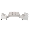 thumbnail image 6 of 3-Piece Living Room Sofa Set, Sectional Couch+Loveseat+Armchair, Modern 3-Seat+2-Seat+Accent Chair Furniture, Apartment, 6 of 9