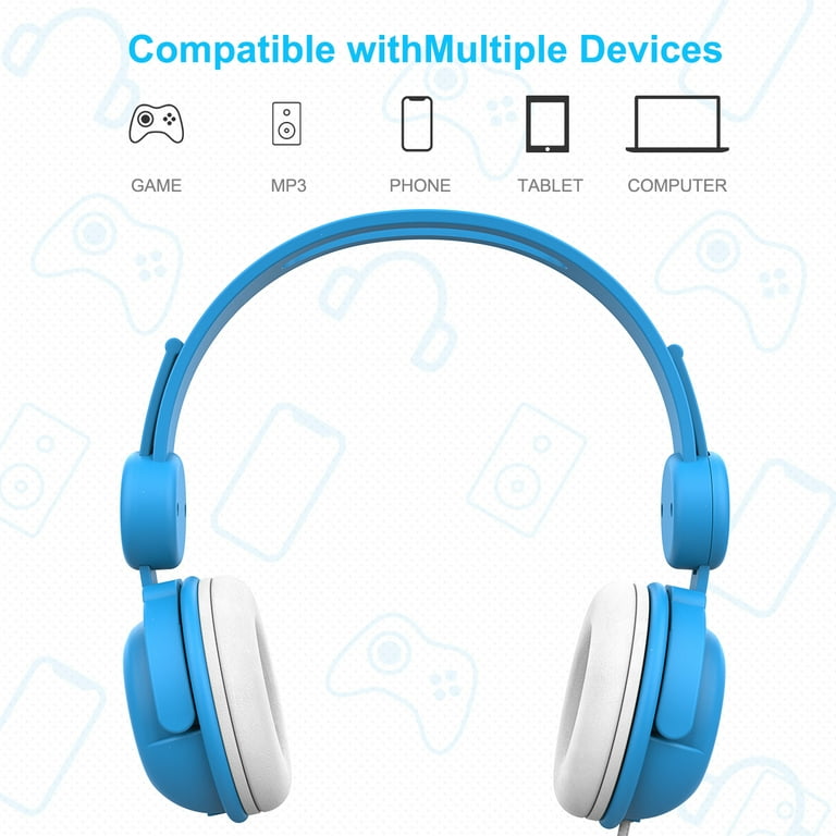 Vogek Kids Wired Headphones, Volume-Limited 85dB, Foldable Vogek Kids Wired Headphones, Volume-Limited 85dB, Foldable