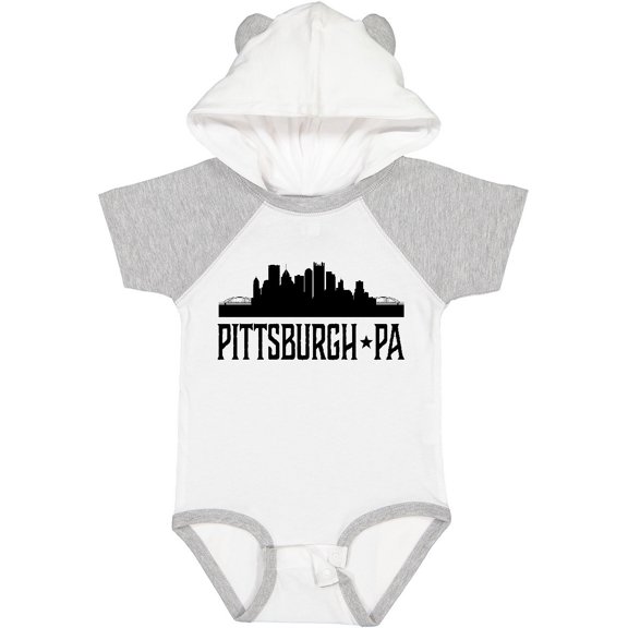 Inktastic Pittsburgh Pennsylvania City Skyline Boys or Girls Baby Bodysuit