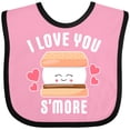 thumbnail image 3 of Inktastic I Love You Smore with Cute Food Valentine Girls Baby Bib, 3 of 4