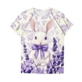 thumbnail image 4 of Hxlamzoo Women Religious Easter Jesus Shirt Short Sleeve Christian Gifts 2026 Easter Day Tops Funny Jesus Cross Printed Tee Blouse, 4 of 5