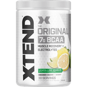 Xtend Original BCAA Powder, Branched Chain Amino Acids, Sugar Free Post Workout Muscle Recovery Drink with Amino Acids, 7g BCAAs for Men & Women, Lemon-Lime Squeeze, 30 Servings