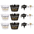 thumbnail image 1 of MasteelfCA 3 Sets Novel Graduation Paper Cake Toppers Decorative Cupcake Picks Cake Rims, 1 of 7