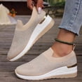 thumbnail image 2 of Women's Fashion Shoes – Lightweight Wedge Sneakers, Mesh surface Walking Shoes for Casual Wear, 2 of 8