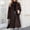 Black, variant on Winter Jackets for Women Faux Fur Coat with Solid V-neck,Holiday,Wedding,Party ,on Clearance