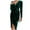 Green, variant on Zedker Velvet Party Dress for Women Long Sleeve V Neck Bodycon Wedding Guest Dresses for Women Plus Size Blue L