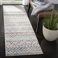 thumbnail image 4 of SAFAVIEH Madison Hannah Geometric Area Rug, Ivory/Navy, 12' x 15', 4 of 11