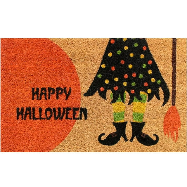 TIELUTT Halloween Doormat Blanket Welcome Home Front Door Decorations Halloween 60X40CM Insulating Rug Bed Throw Designer Rugs for Bedroom Area Rug Living Room Walking Throw Blanket