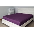 thumbnail image 3 of DNG Creations Zipper Fitted Sheet ( Includes - 1 Elastic Fitted Sheet & 2 Base Sheet has Zipper ) 100% Egyptian Cotton 12 Inch Deep Pocket (Solid Plum - King ), 3 of 9