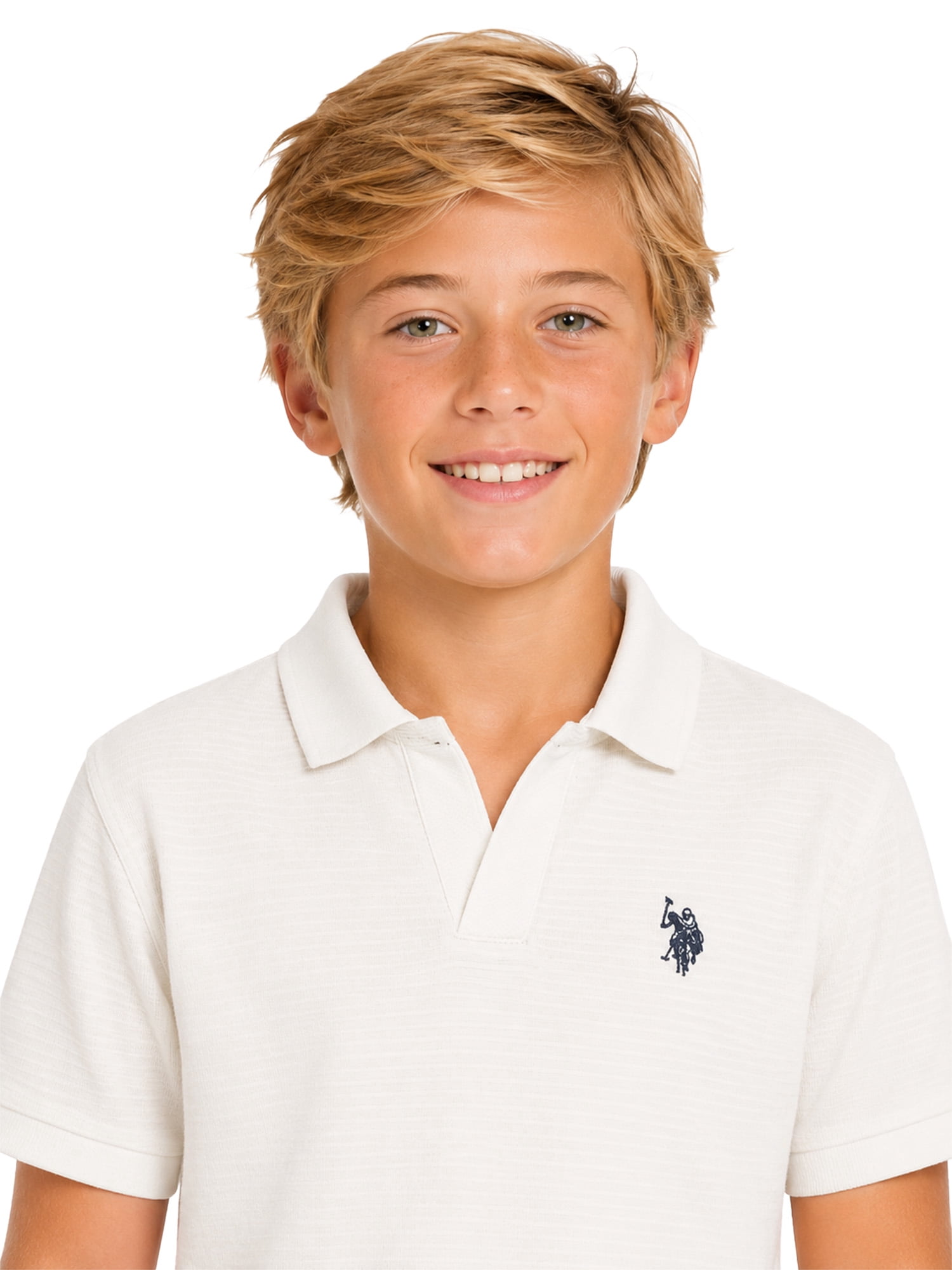 U.S. Polo Assn. Boys Johnny Collar Shirt, Sizes 4-18
