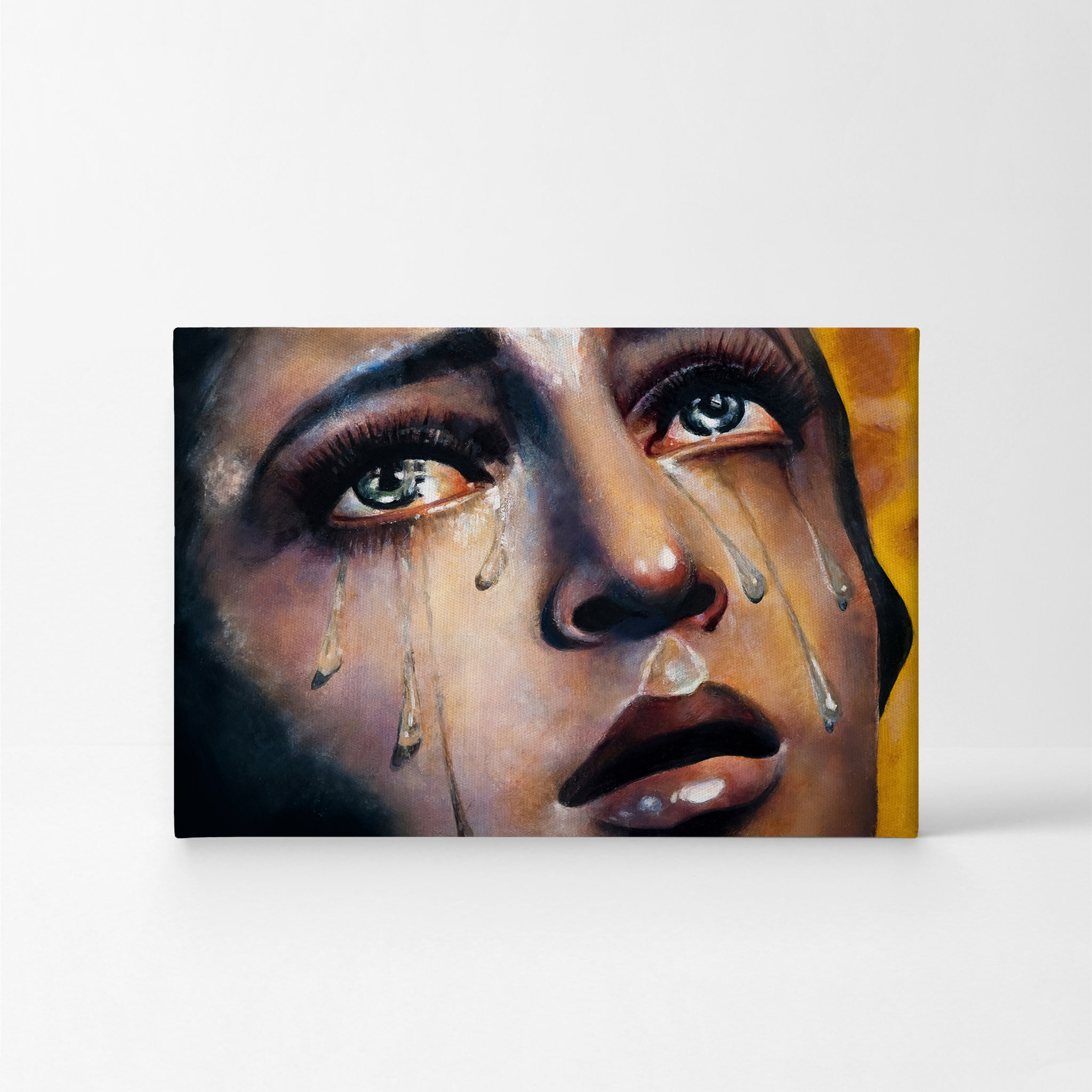 The crying girl HD Canvas Print 16"x24" Home Decor Painting Wall Art Picture 