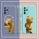 thumbnail image 4 of Case For Samsung Galaxy A30 A20S A10S A14 Note 20 10 9 Pro Plus Lite Ultra 4G 5G Liquid silicone Case Cute T-Teddy Bear, 4 of 5