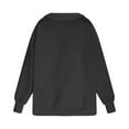 thumbnail image 4 of Bnwani Sweatshirt Girls Crew Neck Long Sleeve Half Zip Fleece Sweatshirt Plain Pullover Size 7-8, 4 of 7