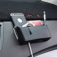 thumbnail image 5 of Momihoom Universal Car Storage Box,Car Cell Phone Holder,Interior Car Accessories Multifunctional Auto Dashboard Pocket Organizer,Carbon Fiber Car Pocket Organizer, 5 of 7