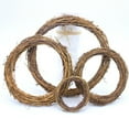 thumbnail image 3 of D-GROEE Natural Rattan Wreathes Vine Round/Heart Shape Branch Wreath Christmas Rattan Wreath Garland Decoration for DIY Christmas Craft or Wedding Decors, 3 of 7