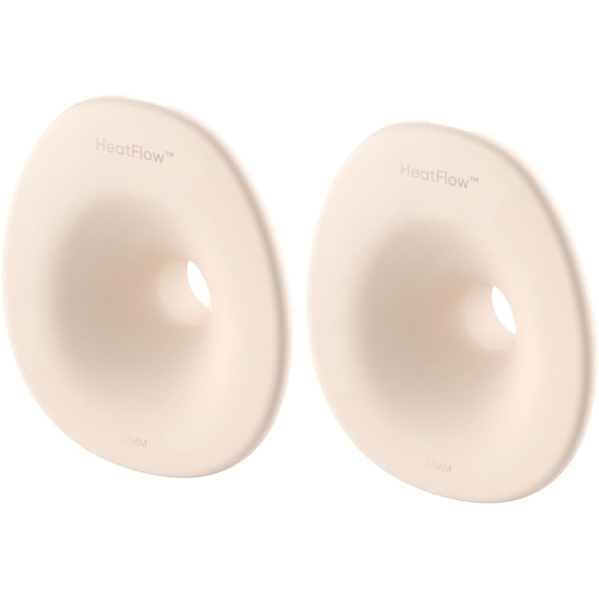 eufy Original 27mm Flange (2-Pack), Replacement Accessories for Wearable Breast Pump E20/S1/S1 Pro, HeatFlow™ Technology, Food-Grade Silicone, Durable, Comfortable, Ergonomic Fit