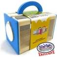 thumbnail image 5 of Matty's Toy Stop Wooden Bug House Insect Critter Cages with Handles in Blue, Red & Yellow (3 Pack), 5 of 8