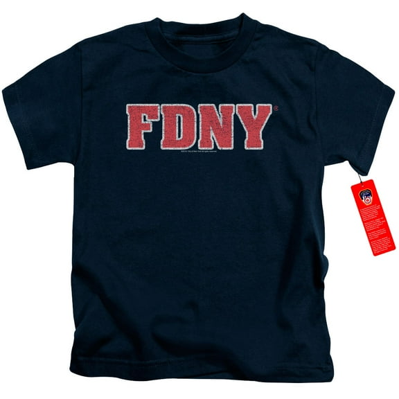 New York City Fdny Youth 18/1 T-Shirt Navy