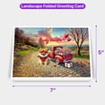 thumbnail image 5 of Be My Valentine's Pomeranian Truck Full of Love Flower Balloon 7x5in Folded Greeting Card Pom Dog Lover Gifts Single Note Card with Envelope - 02029, 5 of 5