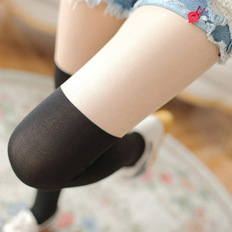 Yubnlvae Tights Pantyhose Bottoming Stocking Women Socks Tights High Velvet  Silk Thigh Stockings Anti Hook Stitching Tights