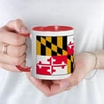 thumbnail image 5 of CafePress - Maryland Blank Flag Mug - 11 oz Ceramic Mug - Novelty Coffee Tea Cup, 5 of 6