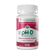 pH-D Feminine Health Women's Health Probiotic with Prebiotic Blend & Cranberry Extract, 30 Count