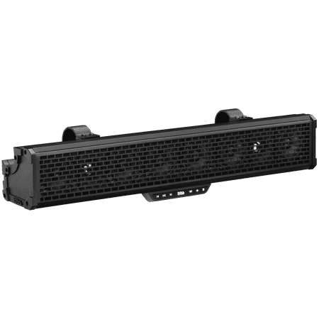 BOSS Audio Systems BRT27A 27 inch ATV UTV Sound Bar Stereo Speakers - 3 inch Speakers, 1 inch Horn Loaded Tweeters, IPX5 Rated Weatherproof, Bluetooth, Full Range Audio, Amplified