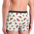 thumbnail image 3 of Goofa Watermelon And Kiwi Printed Men's Boxer Briefs Underwear, Moisture-Wicking Underwear, Trunk,Soft and Breathable Cotton Underwear-XX-Large, 3 of 9