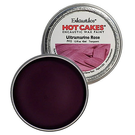 UPC: 0813043011557 | Enkaustikos Hot Cake Encaustic Wax Paint  1.5 oz. Tin  Ultramarine Rose