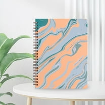 ROLKFUK A5 Spiral Bound Notebook, Vintage Floral Journal with Thick Paper, Botanical Print, 8.3x6.5 inch, for Sch-ool & Office Use