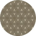 thumbnail image 1 of Ahgly Company Machine Washable Indoor Round Transitional Midnight Gray Area Rugs, 5' Round, 1 of 7