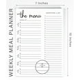 thumbnail image 5 of Inkdotpot Weekly Meal Planner Notepad 7"x10 , "The Menu" Magnetic Meal Planning Pad with Tear Off Grocery Shopping List for Fridge- Kitchen & Home - 54 Sheets -8Q, 5 of 8