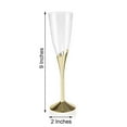 thumbnail image 3 of Efavormart 6 Pack - 5 oz - Plastic Champagne Flutes Disposable - Gold - Colored Detachable Base for Weddings, Birthdays, Parties, Receptions, Banquets, Baby Showers, Drinkware, Events, 3 of 11