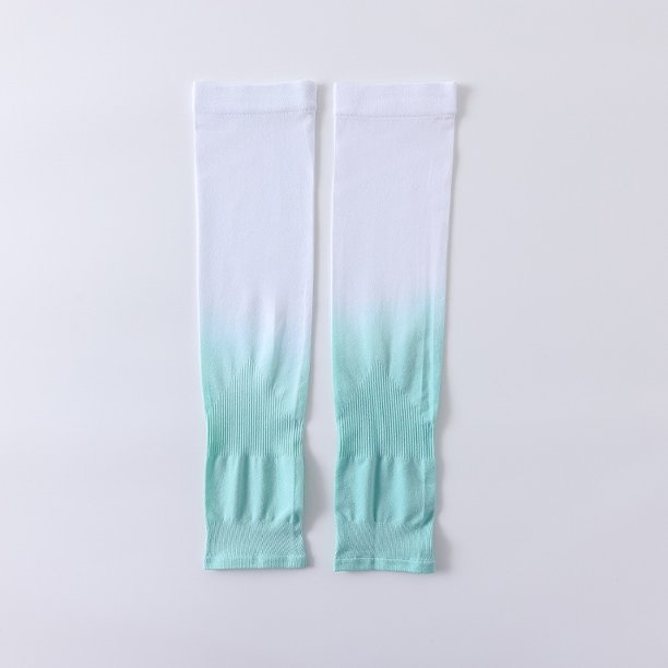 Mangas de protección solar con mangas de hielo, mangas de seda de hielo anti-ultravioleta de verano para mujer, mangas de brazo para hombres y mujeres, mangas de color degradado
