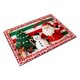 thumbnail image 2 of Alfombra navideña de punto para baño | Fibra de poliéster absorbente | Diseño navideño multicolor con Papá Noel, muñeco de nieve y reno | Alfombra antideslizante para puerta de entrada | Decoración, 2 of 6