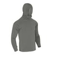 thumbnail image 4 of BiZtdJrK Mens Long Sleeve Ice Silk Sun Protection Shirt with Mask Lightweight Rash Guards Cool Hooded Fishing Shirts Thumb Holes Workout Tops Gray L, 4 of 10