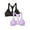 Stellar Orchid/Black Hue, variant on A Fresh Collection Game Changer 2-Pack Front & Back Closure Racerback Bras and Comfort for Women