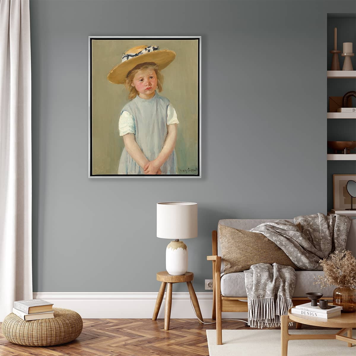 Cardinali Renewal Core Floater Frame, Black/Antique Silver, 18x24", For 1-1/2" Deep Canvas, 4 Pack - Open Back Floating Canvas Frames, No Glass or Backing, Hardware Included