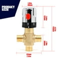 thumbnail image 4 of Thermostatic Mixing Valve Kitchen Thermostat Bathtub Faucet Temperature Control Safety Adjustable Temperature Replacement Improvement Mixer Adapter, 4 of 9