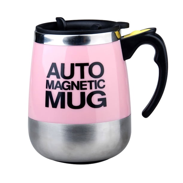 Taza De Leche De Café Magnética De Acero Inoxidable De Mezcla Automática Automática De 450 Ml, Tazas Inteligentes Eléctricas Con Doble Aislamiento, Botella Mezcladora Sweethay HA023936-00