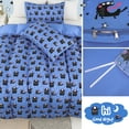thumbnail image 5 of Unique Bargains 5 Piece Polyester Black Cartoon Pattern Kids Bedding Set Queen, 5 of 8