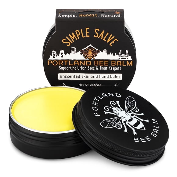 Bálsamo de abeja Portland Salve simple, humectante para manos a base de cera de abejas natural hecho a mano