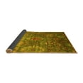 thumbnail image 2 of Ahgly Company Indoor Square Oriental Yellow Industrial Area Rugs, 6' Square, 2 of 4