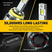 AUXITO H11 LED Headlight Bulb, 120W 24000lm Per Set,700% Brighter, 6500K Cool White,High Low Beam H8 H9 H11 Headlight Bulb, Pack of 2