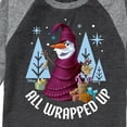 thumbnail image 3 of Frozen 2 - All Wrapped Up - Toddler And Youth Raglan Graphic T-Shirt, 3 of 6