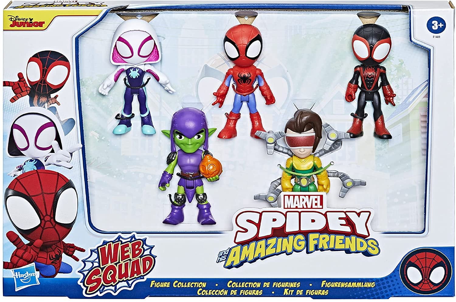 Marvel Spidey and His Amazing Friends Web Squad Figure Collection, 5 Action