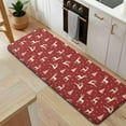 thumbnail image 5 of Red Christmas Deer and Tree Pattern Kitchen Rug Mat,Kitchen Runner Rugs Non Skid Washable,Decorative Kitchen Floor Mats for Kitchen,Sink,Laundry,17"x47.2", 5 of 7