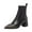 Black, variant on PEASKJP Hiking Boots for Women Chunky Platform Classic Ankle Booties Ladies Chelsea Boots, Brown 38