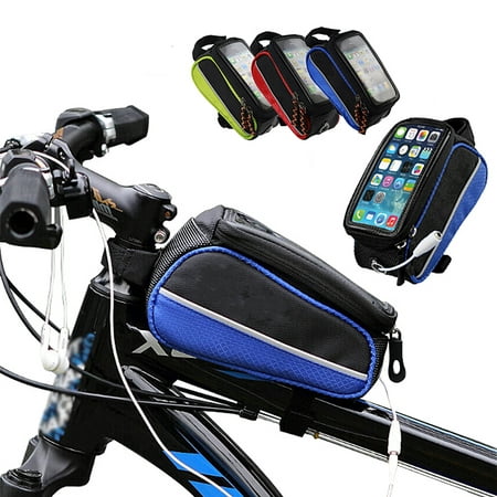 Grtsunsea CBR Nylon U shaped Cycling Bike Bicycle Frame Pannier Front Tube Storage Bag Phone Touch Screen Pouch For Less 5.5inch
